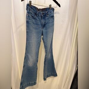 Wrangler Blue Flare Wide Leg Jeans